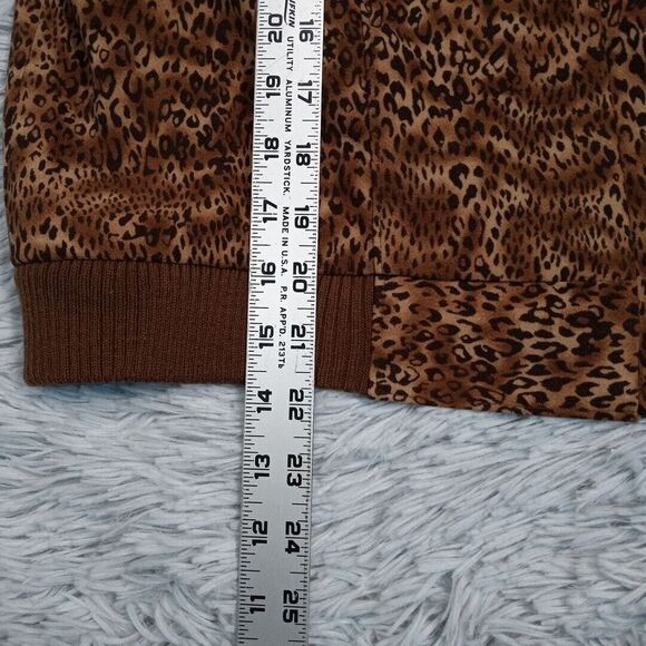 Vintage Norton McNaughton Jacket Womens 10 Brown Animal‎ Print Leopard Cheetah - Picture 4 of 12